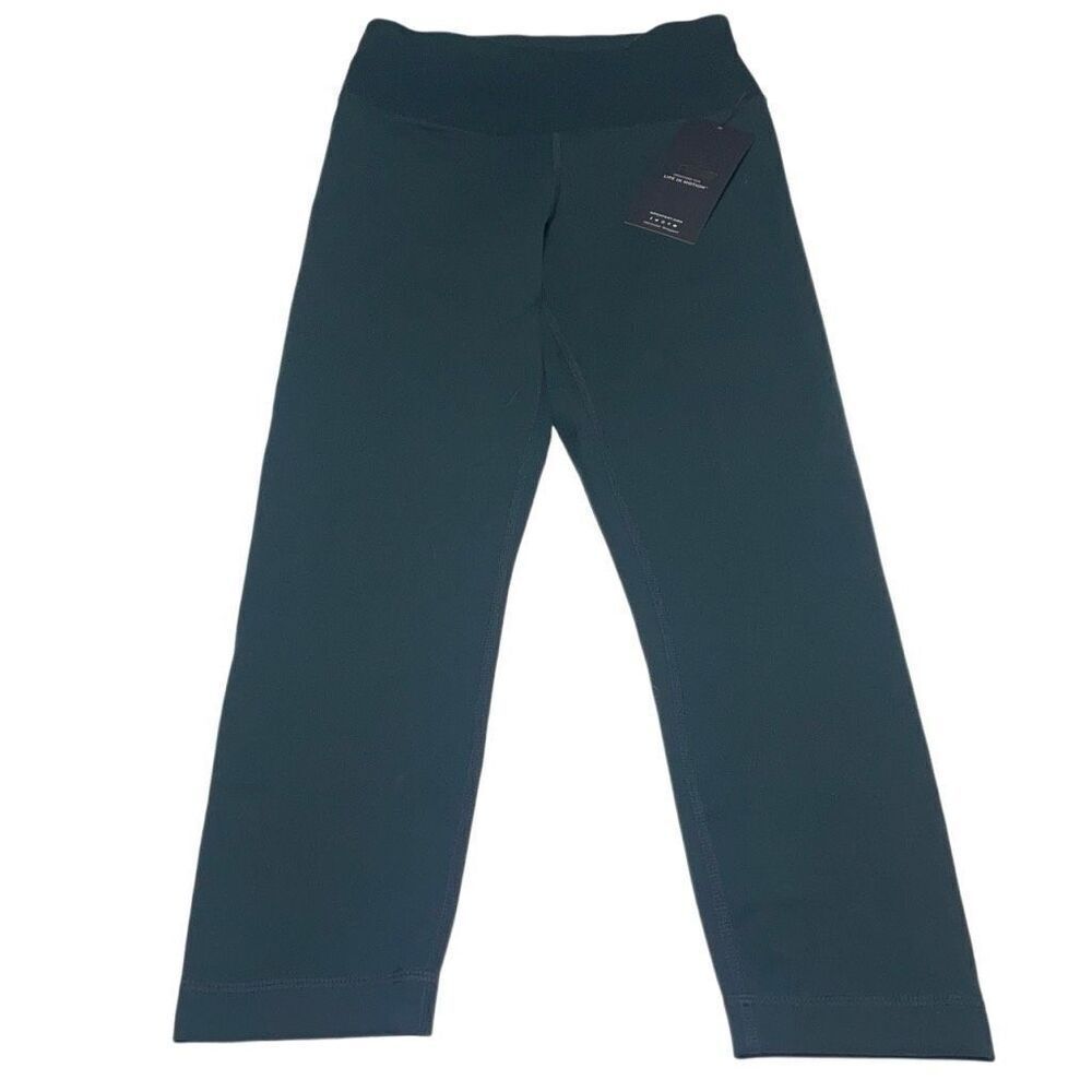 MPG Sport Dark Jade Green Flow High Rise Crop 21" Leggings N0366
